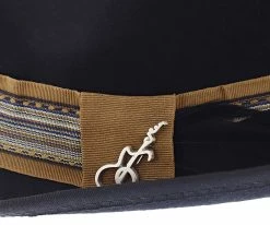 Stage - Santana Guitar Pin Wool Felt Fedora Hat