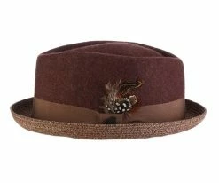Cheap π₯ Century - Stacy Adams Wool Felt Fedora Hat With Paper Braid Brim βοΈ 16 Century - Stacy Adams Wool Felt Fedora Hat With Paper Braid Brim