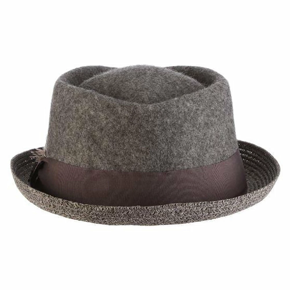 Cheap π₯ Century - Stacy Adams Wool Felt Fedora Hat With Paper Braid Brim βοΈ 7 Century - Stacy Adams Wool Felt Fedora Hat With Paper Braid Brim