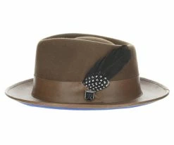 Provo - Stacy Adams Wool Felt Fedora Hat Men