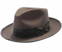 Whippet Distressed - Stetson Fur Felt Fedora Hat Men