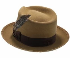 Whippet Distressed - Stetson Fur Felt Fedora Hat Men