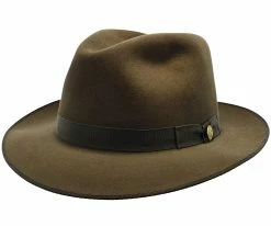 Runabout - Stetson Fur Felt Packable Fedora Hat - TFFRUN