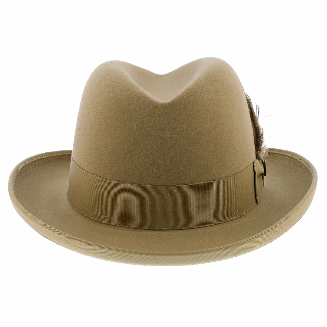 Deals ๐งจ Men Homburg - Stetson Fur Felt Homburg Hat - TFHOMBB ๐ 12 Men Homburg - Stetson Fur Felt Homburg Hat - TFHOMBB