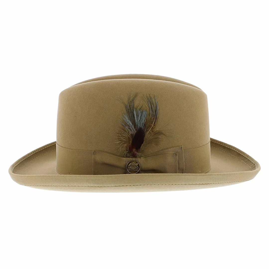 Deals ๐งจ Men Homburg - Stetson Fur Felt Homburg Hat - TFHOMBB ๐ 9 Men Homburg - Stetson Fur Felt Homburg Hat - TFHOMBB