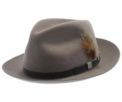 Best deal ๐ Midland - Stetson Fur Felt Fedora Hat Men ๐ 98 Midland - Stetson Fur Felt Fedora Hat Men