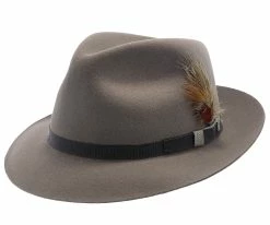 Best deal ๐ Midland - Stetson Fur Felt Fedora Hat Men ๐ 125 Midland - Stetson Fur Felt Fedora Hat Men