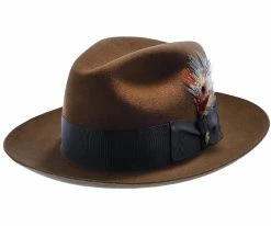 Men Pinnacle - Stetson Fur Felt Fedora Hat