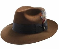 Men Pinnacle - Stetson Fur Felt Fedora Hat