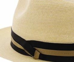 Hot Sale ๐งจ Bristol - Stetson Hemp Straw Fedora Hat ๐ 13 Bristol - Stetson Hemp Straw Fedora Hat