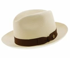 Ibarra - Stetson Panama Straw Fedora Hat Men