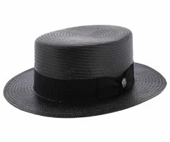 Keeneland - Stetson Shantung Straw Boater Hat