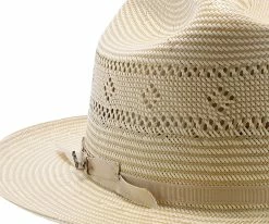 Open Road 2 - Stetson Shantung Straw Fedora Hat Men