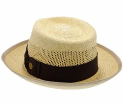 Whippet - Stetson Natural Straw Grade 8 Panama Fedora Hat
