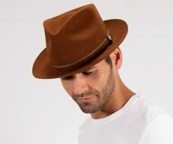 Outlet ๐ Belfast - Stetson Fur Felt Fedora Hat - TWBLFS ๐ 80 Belfast - Stetson Fur Felt Fedora Hat - TWBLFS