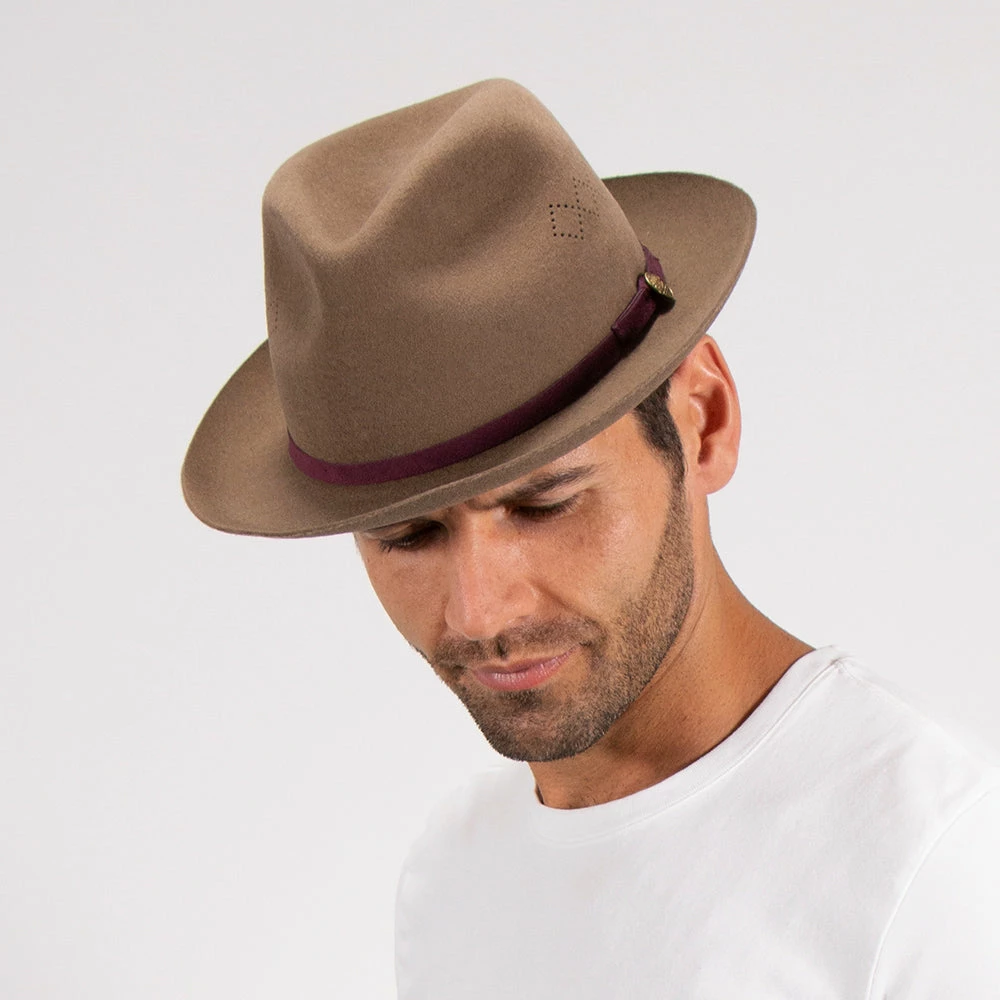 Brand new ๐ฅฐ Dee Cee - Stetson Wool Felt Fedora Hat Men ๐ฏ 22 Dee Cee - Stetson Wool Felt Fedora Hat Men