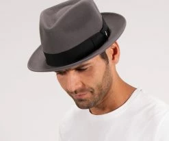 Men Grayson - Stetson Felt Fedora Hat - TWGRAY