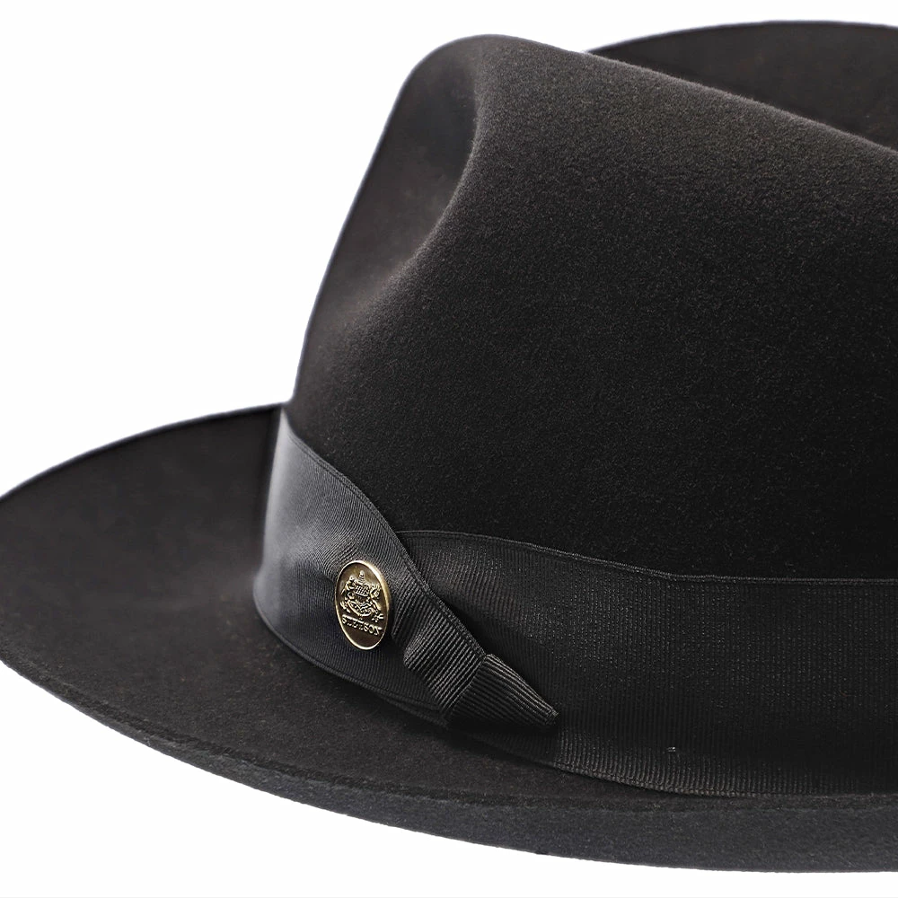 Flash Sale ⌛ Men Lucky Strike - Stetson Wool Felt Fedora Hat ❤️ 8 Men Lucky Strike - Stetson Wool Felt Fedora Hat