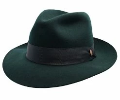 Flash Sale ⌛ Men Lucky Strike - Stetson Wool Felt Fedora Hat ❤️ 54 Men Lucky Strike - Stetson Wool Felt Fedora Hat