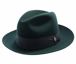 Flash Sale ⌛ Men Lucky Strike - Stetson Wool Felt Fedora Hat ❤️ 53 Men Lucky Strike - Stetson Wool Felt Fedora Hat