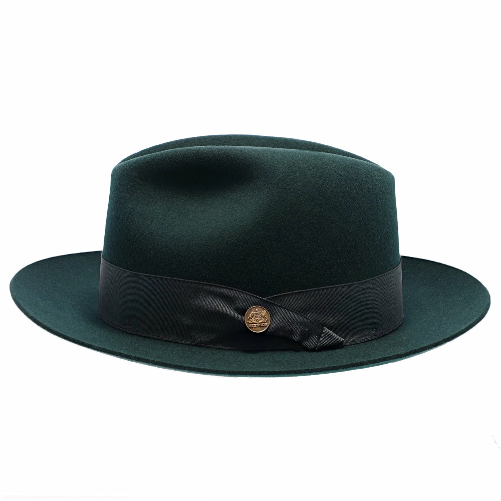 Flash Sale ⌛ Men Lucky Strike - Stetson Wool Felt Fedora Hat ❤️ 15 Men Lucky Strike - Stetson Wool Felt Fedora Hat