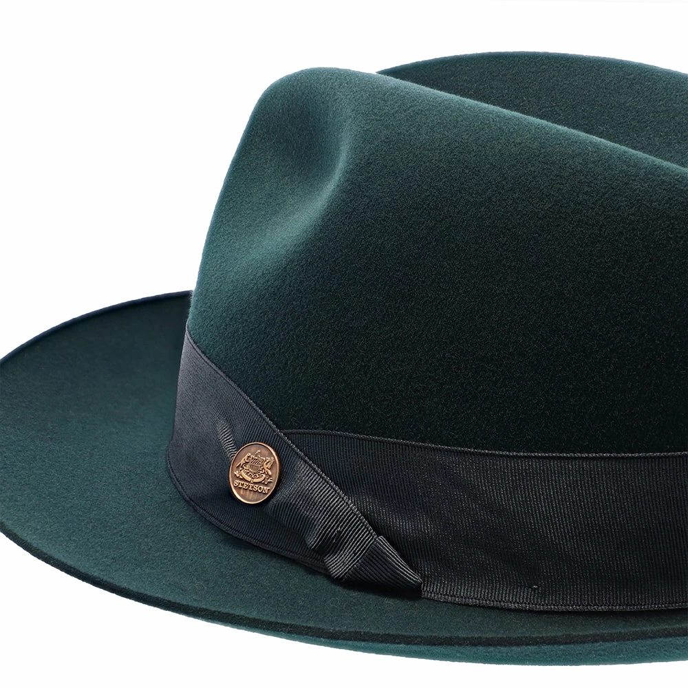 Flash Sale ⌛ Men Lucky Strike - Stetson Wool Felt Fedora Hat ❤️ 12 Men Lucky Strike - Stetson Wool Felt Fedora Hat