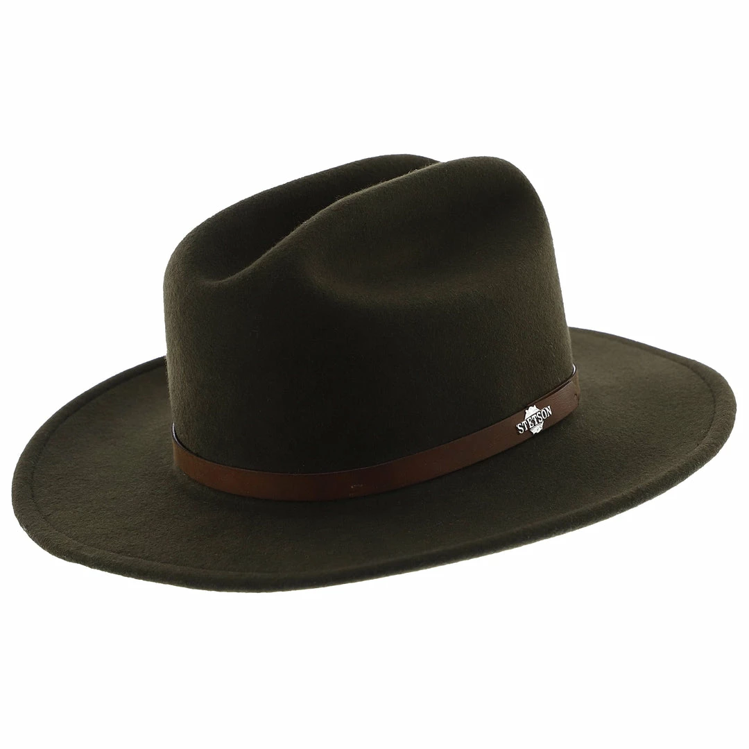 New โ๏ธ Men Route 66 - Stetson Wool Felt Western Hat ๐ 5 Men Route 66 - Stetson Wool Felt Western Hat