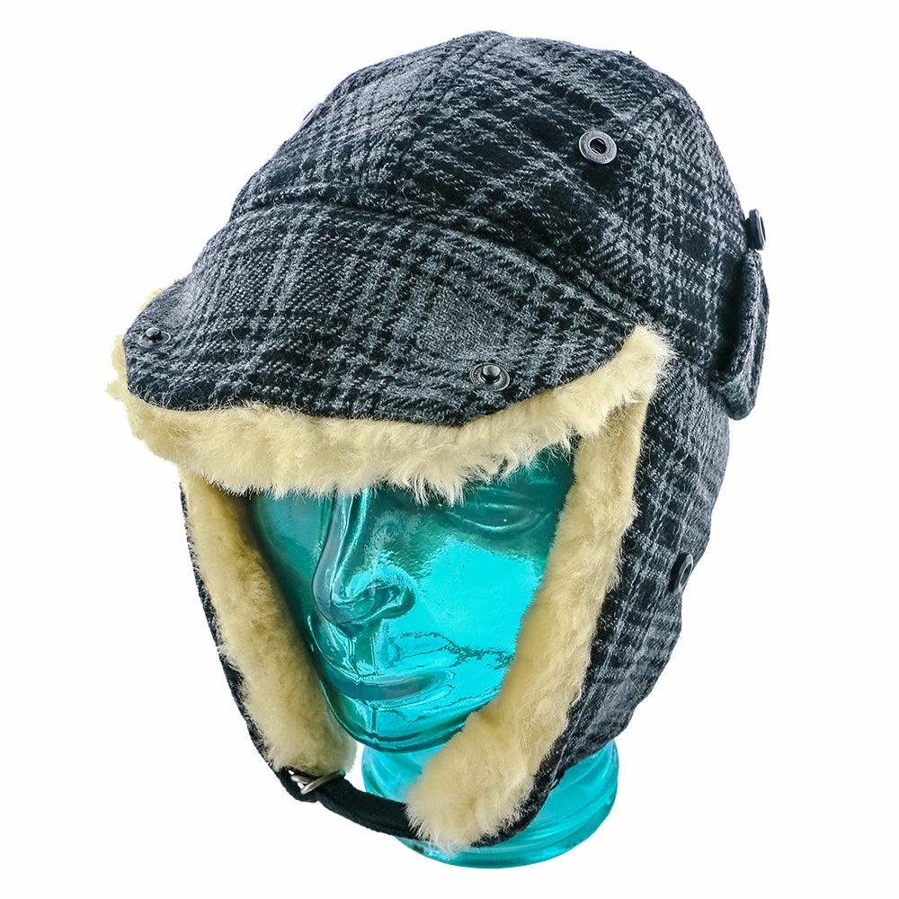 Promo โ Men Reykjavk - Woolrich W9416 Aviator Red & Black Plaid Wool Blend Trapper Hat ๐ฅฐ 1 Men Reykjavk - Woolrich W9416 Aviator Red & Black Plaid Wool Blend Trapper Hat