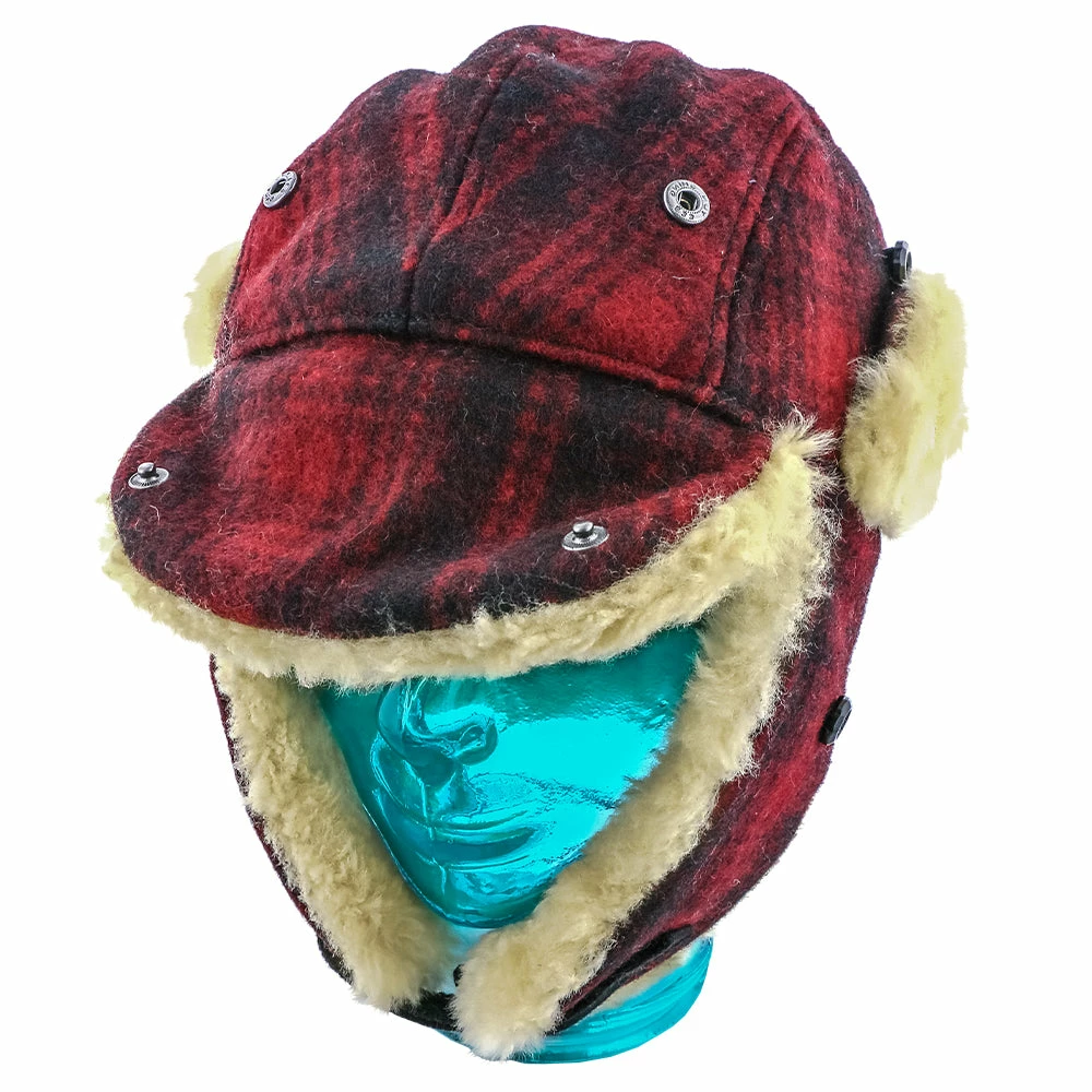 Promo โ Men Reykjavk - Woolrich W9416 Aviator Red & Black Plaid Wool Blend Trapper Hat ๐ฅฐ 11 Men Reykjavk - Woolrich W9416 Aviator Red & Black Plaid Wool Blend Trapper Hat