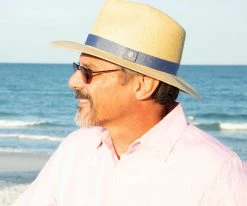 Big Catch - Walrus Hats Natural Paper Braid Straw Fedora Hat W/ Band Men