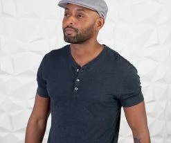 Men Walrus Hats Luxe Checkmate Duckbill Flat Cap