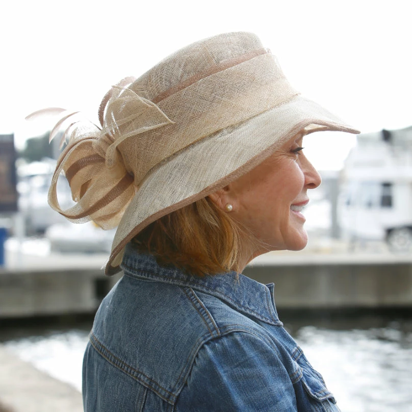 Best Sale ๐ Bucket Bow - Jeanne Simmons Natural Sinamay Bucket Hat - 6425 Men ๐ 6 Bucket Bow - Jeanne Simmons Natural Sinamay Bucket Hat - 6425 Men