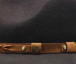 Men Shetland - Walrus Hats Dark Brown Wool Felt Cowboy Hat - H7013