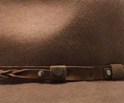 Men Shetland - Walrus Hats Dark Brown Wool Felt Cowboy Hat - H7013