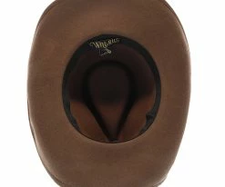 Men Shetland - Walrus Hats Dark Brown Wool Felt Cowboy Hat - H7013