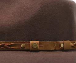 Men Shetland - Walrus Hats Dark Brown Wool Felt Cowboy Hat - H7013