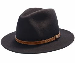 Women Big Sur - Walrus Hats Dark Brown Wool Felt Safari Hat