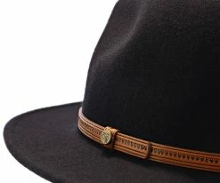 Women Big Sur - Walrus Hats Dark Brown Wool Felt Safari Hat
