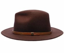 Women Big Sur - Walrus Hats Dark Brown Wool Felt Safari Hat