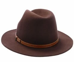 Women Big Sur - Walrus Hats Dark Brown Wool Felt Safari Hat