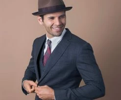 New ๐ Walrus Hats Compass - Walrus Hat Diamond Crown Wool Felt Fedora Hat ๐ 161 Walrus Hats Compass - Walrus Hat Diamond Crown Wool Felt Fedora Hat