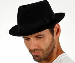 New ๐ Walrus Hats Compass - Walrus Hat Diamond Crown Wool Felt Fedora Hat ๐ 155 Walrus Hats Compass - Walrus Hat Diamond Crown Wool Felt Fedora Hat