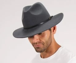 Cheapest ๐ Wallace - Walrus Hats Wool Fedora Hat ๐งจ 34 Wallace - Walrus Hats Wool Fedora Hat