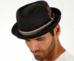 Men Bookie - Scala MS164 Paper Braid Stingy Brim Fedora Hat