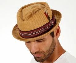 Men Bookie - Scala MS164 Paper Braid Stingy Brim Fedora Hat