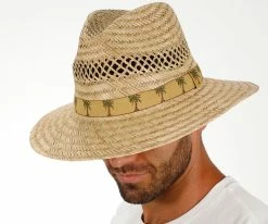 Dorfman Pacific DPC MS303 Natural Straw Safari Hat Men