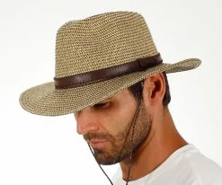 Men Hightide - Scala Tea Toyo Straw Blend Outback Hat