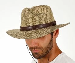 Men Hightide - Scala Tea Toyo Straw Blend Outback Hat
