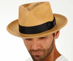 Hot Sale ๐ Jacksonville - Scala Natural Straw Fedora Hat Men ๐ 15 Jacksonville - Scala Natural Straw Fedora Hat Men