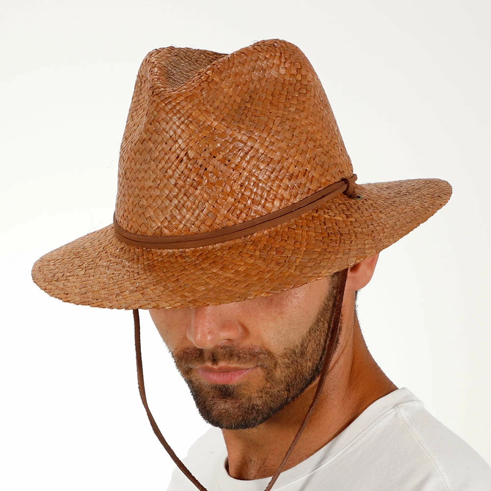 Cheap ✔️ Grand Turk - Scala 100% Raffia Straw Fedora Hat ⭐ 9 Grand Turk - Scala 100% Raffia Straw Fedora Hat